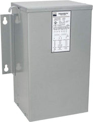 Sola/Hevi-Duty - 1 Phase, 240-480 Volt Input, 120/240 Volt Output, 60 Hz, 5 kVA, General Purpose Transformer - 4, 12, 3R, 4X NEMA Rating, 239°F Temp Rise, 14 Inch Wide x 9 Inch Deep x 17 Inch High, Indoor, Outdoor, Wall Mount - Industrial Tool & Supply