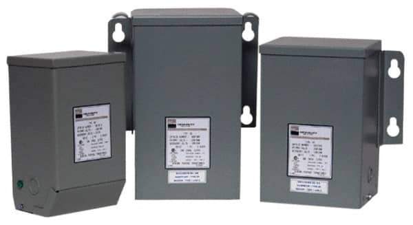 Sola/Hevi-Duty - 1 Phase, 240-480 Volt Input, 120/240 Volt Output, 60 Hz, 0.15 kVA, General Purpose Transformer - 4, 12, 3R, 4X NEMA Rating, 176°F Temp Rise, 4 Inch Wide x 4 Inch Deep x 8 Inch High, Indoor, Outdoor, Wall Mount - Industrial Tool & Supply
