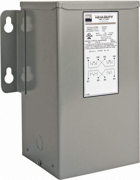 Sola/Hevi-Duty - 120/240 Input Volt, 12/24 Output Volt, 60 Hz, Buck Boost Transformer - 1 Phase, 10 Inch Wide x 7 Inch Deep x 12 Inch High, cULus Listed E77014 - Industrial Tool & Supply