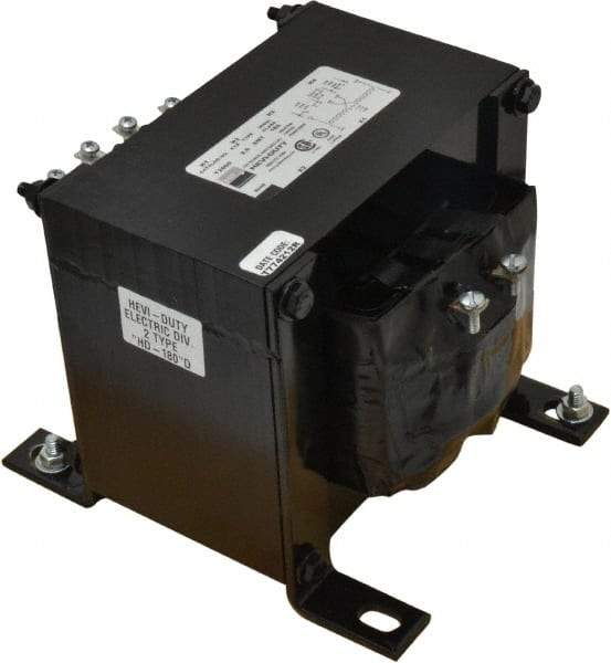 Sola/Hevi-Duty - 1 Phase, 2 kVA, Control Transformer - 2 Input, 1 Output Winding, 60 Hz, 9.13 Inch Deep x 6-1/4 Inch High, 239°F Temp Rise - Industrial Tool & Supply