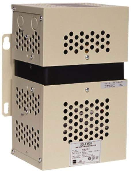 Sola/Hevi-Duty - 1 Outlet, 480 Volt Max Input, 7,500 VA, Hardwired Power Conditioner - 120 Volt, 208 Volt, 240 Volt Output, 26 Inch Wide x 27 Inch High x 9 Inch Deep - Industrial Tool & Supply