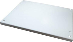 Wiegmann - 17" OAW x 21" OAH Powder Coat Finish Electrical Enclosure Back Panel - 24" x 20" Box, 14 Gauge Steel, Use with B242007CH/B242009CH/LOH242008/N12202406/N12202408/N12242006/N12242008/N12242010/N12242012/N12242016/RHC242008 - Industrial Tool & Supply