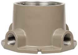 Hubbell Killark - Gray Light Fixture Ceiling Bracket - For Use with Hazardous Location HID Fixture - EZ Series, CSA File LR11713, UL File E10514 & E91793 - Industrial Tool & Supply