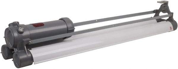 Hubbell Killark - 120 VAC, 40 Watt, Fluorescent Hazardous Location Light Fixture - Corrosion, Dirt, Moisture & Vibration Resistant, Aluminum Alloy Housing, 52-13/16" Long x 11" Wide x 9-3/32" High - Industrial Tool & Supply