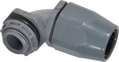 Thomas & Betts - 3/8" Trade, Thermoplastic Threaded Angled Liquidtight Conduit Connector - Insulated - Industrial Tool & Supply