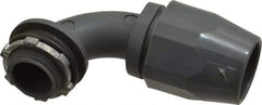 Thomas & Betts - 3/4" Trade, Thermoplastic Threaded Angled Liquidtight Conduit Connector - Insulated - Industrial Tool & Supply