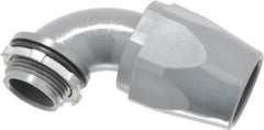 Thomas & Betts - 1" Trade, Thermoplastic Threaded Angled Liquidtight Conduit Connector - Insulated - Industrial Tool & Supply