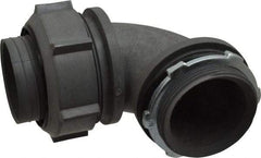 Thomas & Betts - 2" Trade, Thermoplastic Threaded Angled Liquidtight Conduit Connector - Insulated - Industrial Tool & Supply