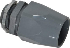 Thomas & Betts - 1" Trade, Thermoplastic Threaded Straight Liquidtight Conduit Connector - Insulated - Industrial Tool & Supply