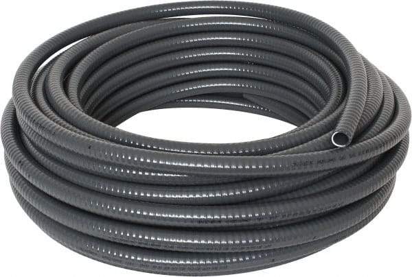 Thomas & Betts - 1/2" Trade Size, 100' Long, Flexible Liquidtight Conduit - PVC, 0.627" ID, Gray - Industrial Tool & Supply