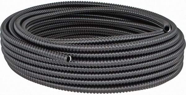 Thomas & Betts - 3/8" Trade Size, 100' Long, Flexible Liquidtight Conduit - PVC, 0.489" ID, Black - Industrial Tool & Supply