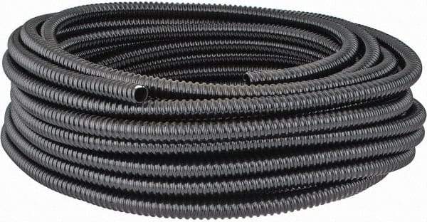 Thomas & Betts - 1/2" Trade Size, 100' Long, Flexible Liquidtight Conduit - PVC, 0.627" ID, Black - Industrial Tool & Supply