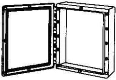 Thomas & Betts - Thermoplastic Standard Enclosure Hinge Flat Cover - NEMA 1, 2, 3, 4, 12, 3S, 3SX, 3X, 4X, 24-1/2" Wide x 30-1/2" High x 9-1/2" Deep - Industrial Tool & Supply