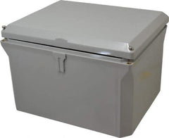 Thomas & Betts - Polycarbonate Standard Enclosure Hinge Flat Cover - NEMA 1, 2, 3, 4, 12, 3S, 3SX, 3X, 4X, 8" Wide x 10" High x 6" Deep, Impact Resistant - Industrial Tool & Supply