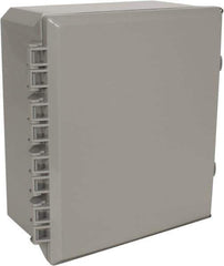 Thomas & Betts - Polycarbonate Standard Enclosure Hinge Flat Cover - NEMA 1, 2, 3, 4, 12, 3S, 3SX, 3X, 4X, 12" Wide x 14" High x 6" Deep, Impact Resistant - Industrial Tool & Supply