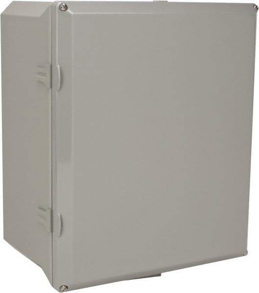 Thomas & Betts - Polycarbonate Standard Enclosure Screw Flat Cover - NEMA 1, 2, 3, 4, 12, 3S, 3SX, 3X, 4X, 10" Wide x 12" High x 6" Deep, Impact Resistant - Industrial Tool & Supply