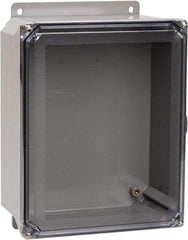 Thomas & Betts - Polycarbonate Standard Enclosure Screw Flat Cover - NEMA 1, 2, 3, 4, 12, 3S, 3SX, 3X, 4X, 8" Wide x 10" High x 4" Deep, Impact Resistant - Industrial Tool & Supply
