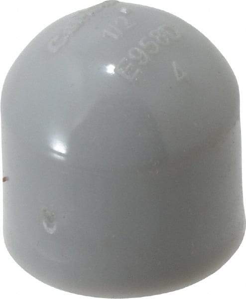 Thomas & Betts - 1/2" Trade, PVC Glued Rigid Conduit End Cap - Insulated - Industrial Tool & Supply