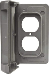 Thomas & Betts - Electrical Outlet Box Polycarbonate Duplex Receptacle Cover - Industrial Tool & Supply