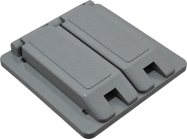 Thomas & Betts - Electrical Outlet Box Polycarbonate Duplex Receptacle Cover - Industrial Tool & Supply