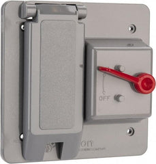 Thomas & Betts - Electrical Outlet Box Polycarbonate Combination Toggle with GFI Cover - Industrial Tool & Supply