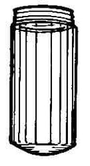 Thomas & Betts - 8-1/4" Wide, Clear Lens, Polycarbonate Fixture Globe - Clear (Color) - Industrial Tool & Supply