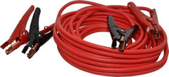 Southwire - 25 Ft. Long, 250 Amperage Rating, Insulated No Shock Sidekick Clamp - Red, 4 Wire Guage - Industrial Tool & Supply