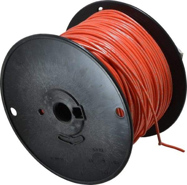 Southwire - 18 AWG, 16 Strand, Orange Machine Tool Wire - PVC, Acid, Moisture and Oil Resistant, 500 Ft. Long - Industrial Tool & Supply