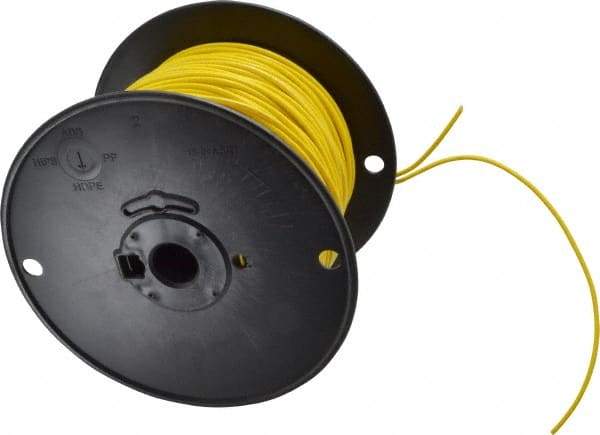 Southwire - 18 AWG, 16 Strand, Yellow Machine Tool Wire - PVC, Acid, Moisture and Oil Resistant, 500 Ft. Long - Industrial Tool & Supply