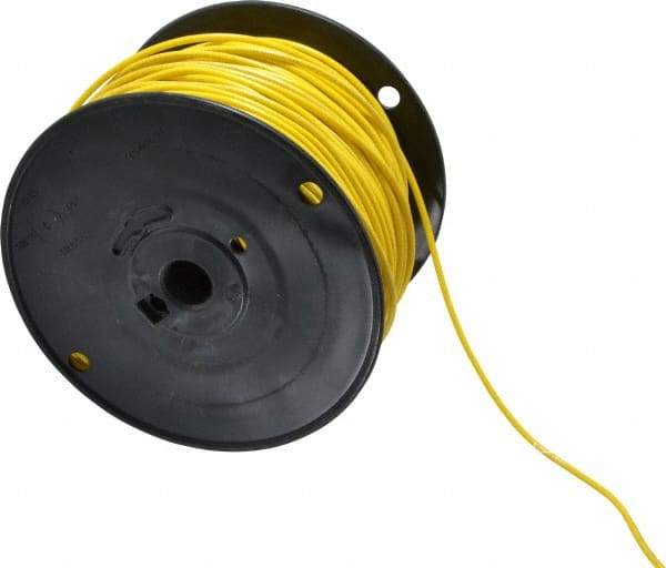 Southwire - 16 AWG, 26 Strand, Yellow Machine Tool Wire - PVC, Acid, Moisture and Oil Resistant, 500 Ft. Long - Industrial Tool & Supply