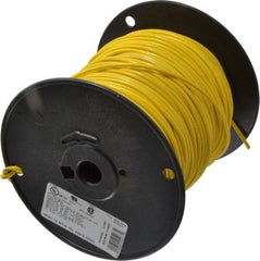 Southwire - 14 AWG, 41 Strand, Yellow Machine Tool Wire - PVC, Acid, Moisture and Oil Resistant, 500 Ft. Long - Industrial Tool & Supply