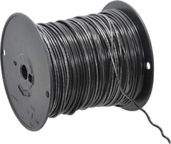 Southwire - 14 AWG, 41 Strand, Black Machine Tool Wire - PVC, Acid, Moisture and Oil Resistant, 500 Ft. Long - Industrial Tool & Supply