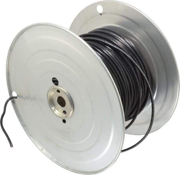 Southwire - 10 AWG, 105 Strand, Black Machine Tool Wire - PVC, Acid, Moisture and Oil Resistant, 500 Ft. Long - Industrial Tool & Supply