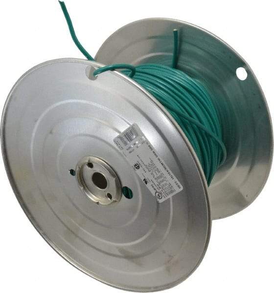 Southwire - 10 AWG, 105 Strand, Green Machine Tool Wire - PVC, Acid, Moisture and Oil Resistant, 500 Ft. Long - Industrial Tool & Supply