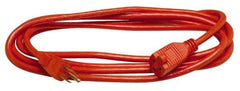 Southwire - 100', 14/3 Gauge/Conductors, Orange Indoor & Outdoor Extension Cord - 1 Receptacle, 13 Amps, 125 VAC, UL SJTOW, NEMA 5-15P, 5-15R - Industrial Tool & Supply