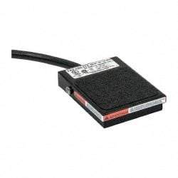 LINEMASTER - 1 Treadle, 15 Amp, 1/2 hp, Momentary (MO), SPDT, Electric Foot Switch - 1 NEMA Rated, IP20, Steel, 3-1/2" Long x 2.63" Wide x 1" High - Industrial Tool & Supply