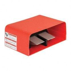 LINEMASTER - 2 Treadles, 16 Amp, 1/2 hp, Momentary (MO), SPDT, Electric Foot Switch - 1, 13, 2, 4, 6 & 6P NEMA Rated, IP68, Aluminum, 7 & 11" Long x 11" Wide x 4-1/2" High - Industrial Tool & Supply