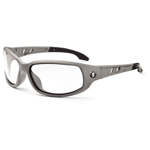 Valkyrie-AF Clear Lens Matte Gray Safety Glasses-Anti-Fog - Industrial Tool & Supply