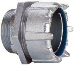 Thomas & Betts - 3" Trade, Steel Threaded Straight Liquidtight Conduit Connector - Noninsulated - Industrial Tool & Supply