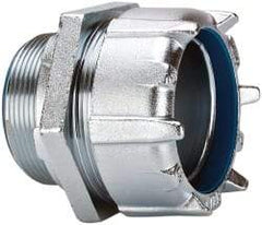 Thomas & Betts - 3" Trade, Steel Threaded Straight Liquidtight Conduit Connector - Insulated - Industrial Tool & Supply