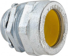 O-Z/Gedney - 1 to 1.2" Cable Capacity, Liquidtight, Straight Strain Relief Cord Grip - 1 NPT Thread, 1-3/8" Long, Iron - Industrial Tool & Supply