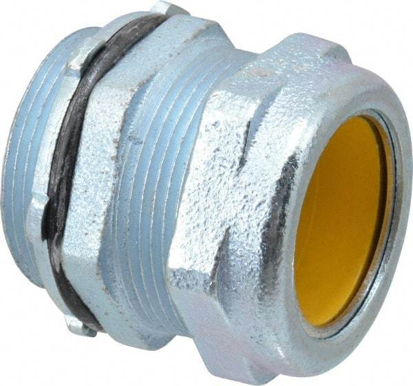 O-Z/Gedney - 1.2 to 1.4" Cable Capacity, Liquidtight, Straight Strain Relief Cord Grip - 1-1/2 NPT Thread, 1-9/16" Long, Iron - Industrial Tool & Supply