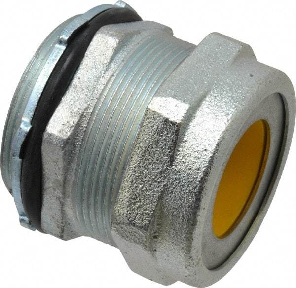 O-Z/Gedney - 1.2 to 1.4" Cable Capacity, Liquidtight, Straight Strain Relief Cord Grip - 5/8 NPT Thread, 2-1/16" Long, Iron - Industrial Tool & Supply