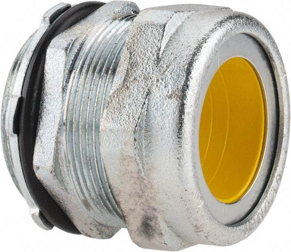 O-Z/Gedney - 1.4 to 1.6" Cable Capacity, Liquidtight, Straight Strain Relief Cord Grip - 2 NPT Thread, 2-1/16" Long, Iron - Industrial Tool & Supply