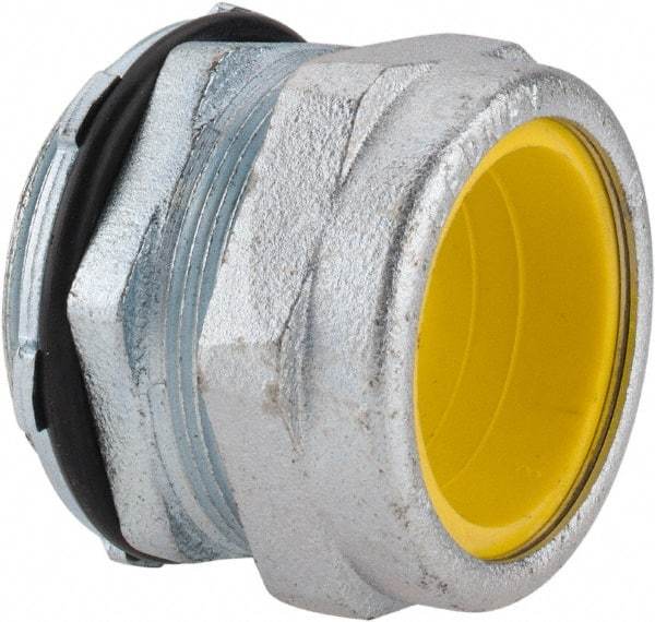 O-Z/Gedney - 1.6 to 1.8" Cable Capacity, Liquidtight, Straight Strain Relief Cord Grip - 2 NPT Thread, 2-1/16" Long, Iron - Industrial Tool & Supply