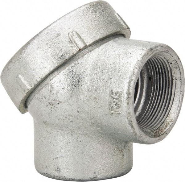 Thomas & Betts - 1-1/2" Trade, Iron Threaded Angled Rigid/Intermediate (IMC) Conduit Elbow - Noninsulated - Industrial Tool & Supply