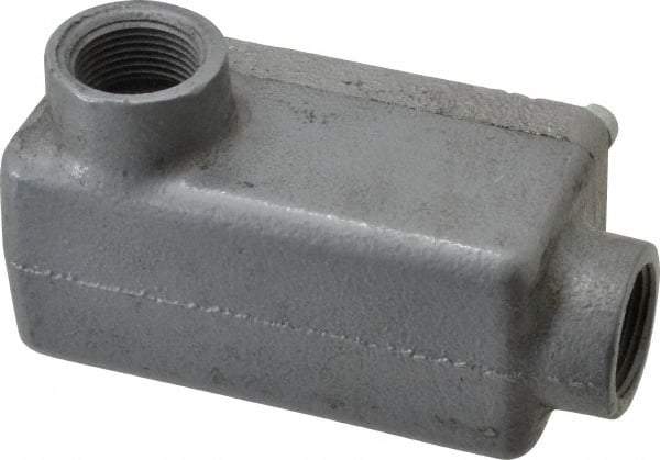 O-Z/Gedney - LR Body, 3/4" Trade, Rigid Malleable Iron Conduit Body - Rectangle, 1" OAL, Hazardous Locations - Industrial Tool & Supply