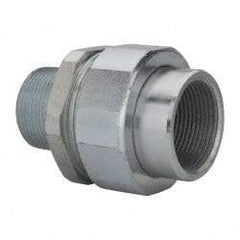 Thomas & Betts - 1-1/4" Trade, Steel Threaded Straight Rigid/Intermediate (IMC) Conduit Male Union - Noninsulated - Industrial Tool & Supply
