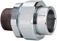 Thomas & Betts - 1-1/2" Trade, Steel Threaded Straight Rigid/Intermediate (IMC) Conduit Male Union - Noninsulated - Industrial Tool & Supply