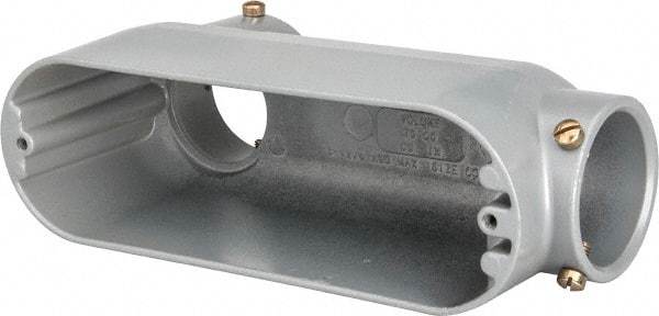 Hubbell Killark - Form Set Screw, LB Body, 2" Trade, EMT Aluminum Conduit Body - Oval, 10 & 17-3/4" OAL, 70 cc Capacity - Industrial Tool & Supply